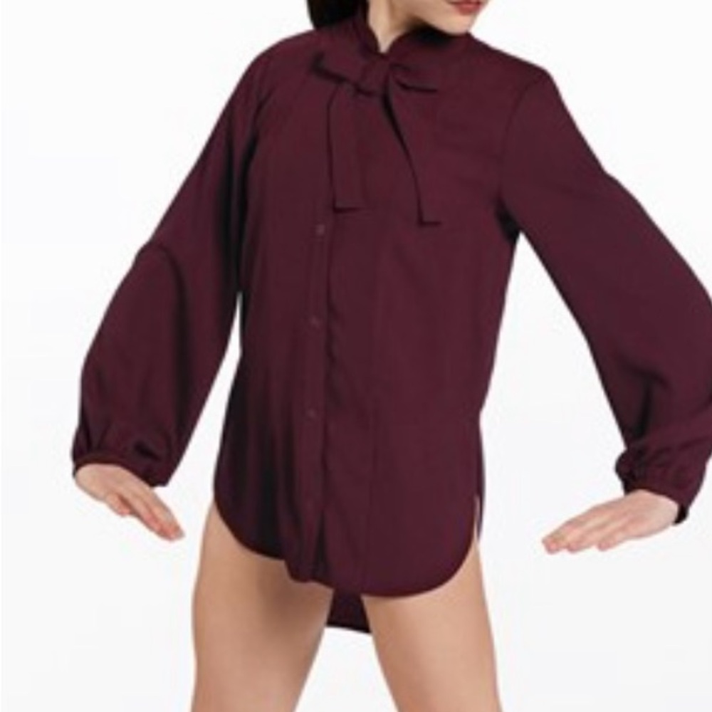 Burgundy overdress